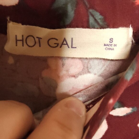 Hot Gal Floral Knit Midi Skirt Small - Picture 4 of 6